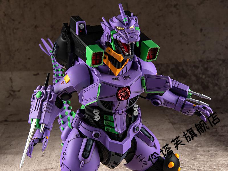 万代青岛社模型10954三式机龙机械哥斯拉eva福音战士初号机配色机械