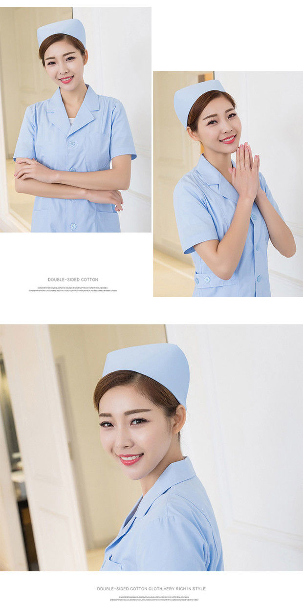 烨白 护士帽女护士帽燕尾帽粉色白色蓝色实习护士长帽白色护士帽粉色