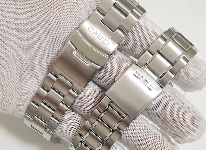 卡西欧手表表带原装 实心精钢剑鱼mdv-106/107表带mtp1375钢带1374