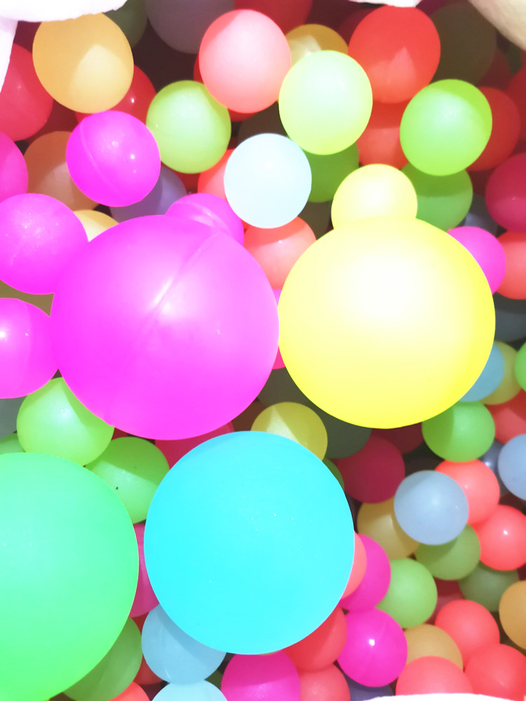 抖音同款七彩夜光球大号弹力球回弹荧光球高弹性发光龙珠60453227夜光