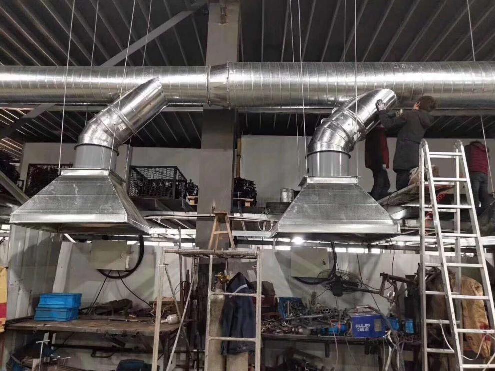 定制定制工业不锈钢除尘吸烟罩大口径废气处理设备实验室原子集气罩