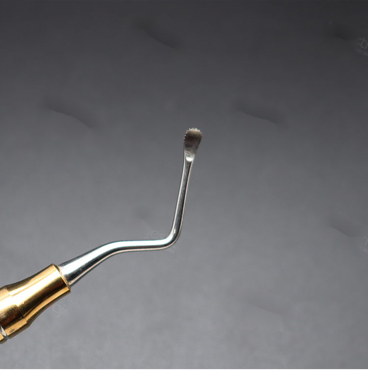 牙科工具带齿刮匙双头锐匙刮治器充填器拔牙挖勺口腔种植器械材料 头