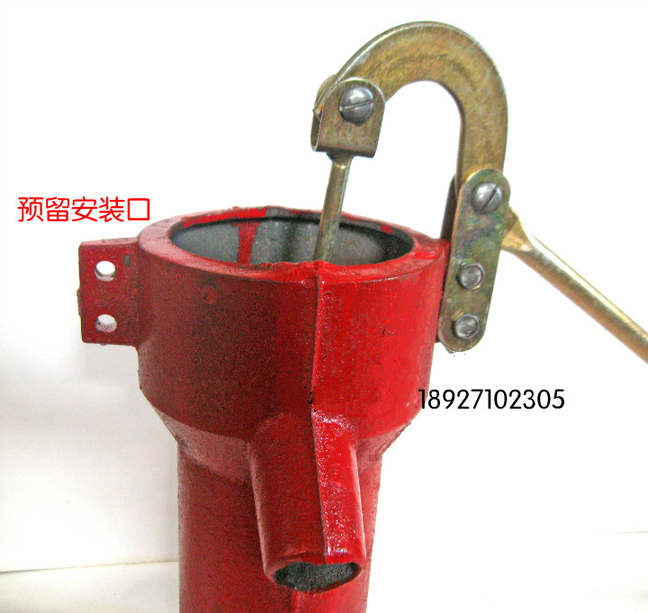 定制手摇水泵老式铸铁手压泵摇井头水井头摇井泵手摇抽水泵压水井手动