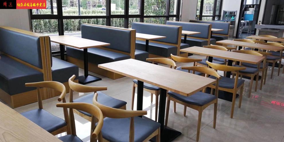 定制食堂餐桌椅组合学校单位定制学校公司员工单位食堂自助餐厅桌椅子