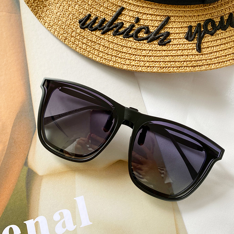 rnrn 近视眼镜墨镜轻隐形太阳镜片夹片式通用开车专用偏光镜日夜两用