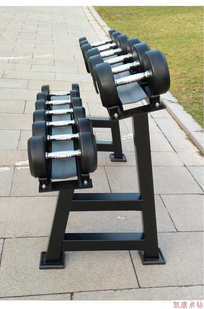 双层哑铃架子家用男士固定哑铃套装商用健身房铁质哑铃架哑铃架165kg