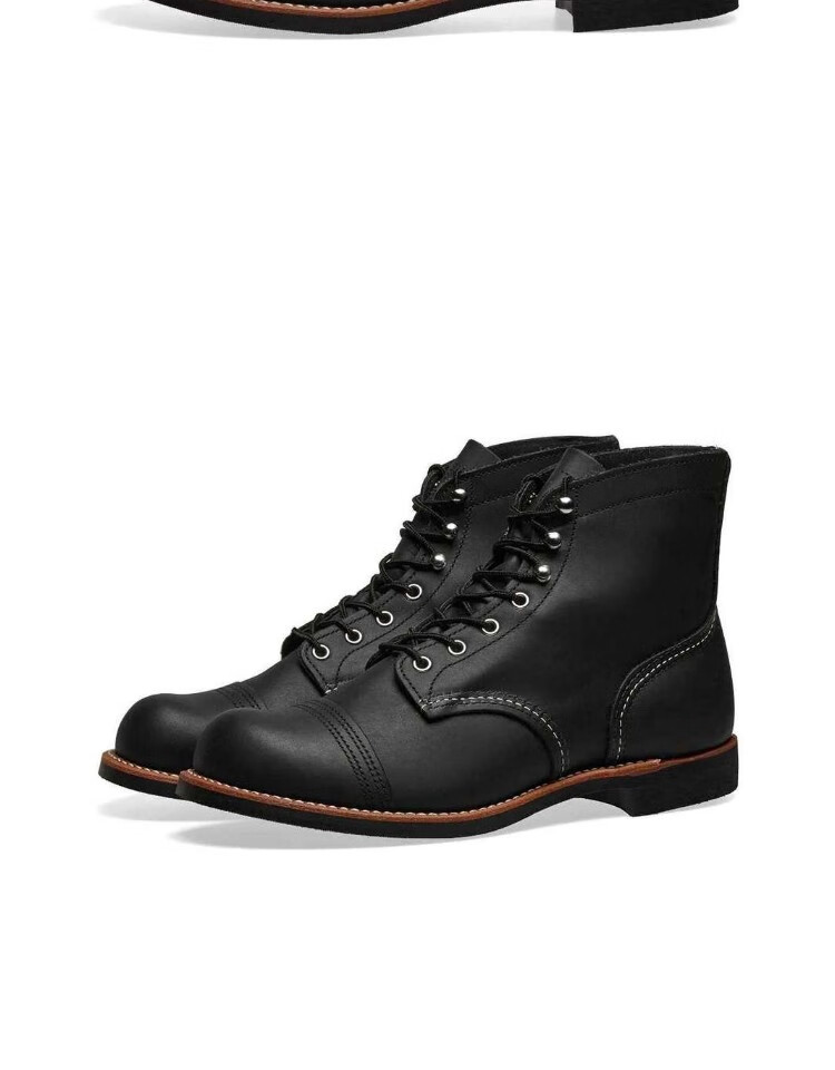 【经典款】red wing shoes 红翼 8084 男士黑色经典6寸高帮系带休闲工