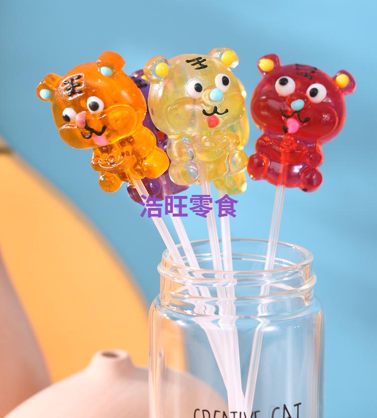 长棒创意棉花糖棒棒糖软糖卡通可爱糖果学生小礼物零食批发 长棒小