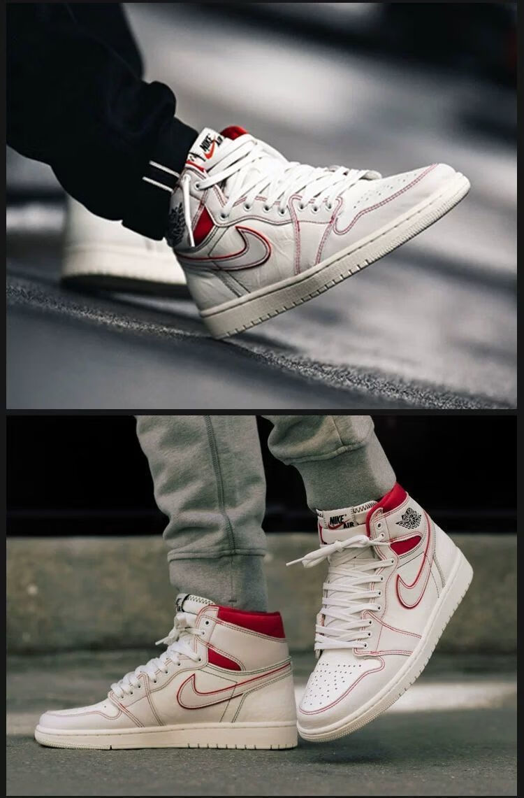 【官方旗舰】aj1高帮黑摩卡高品质男女鞋兔八哥黑曜石纯原实战运动