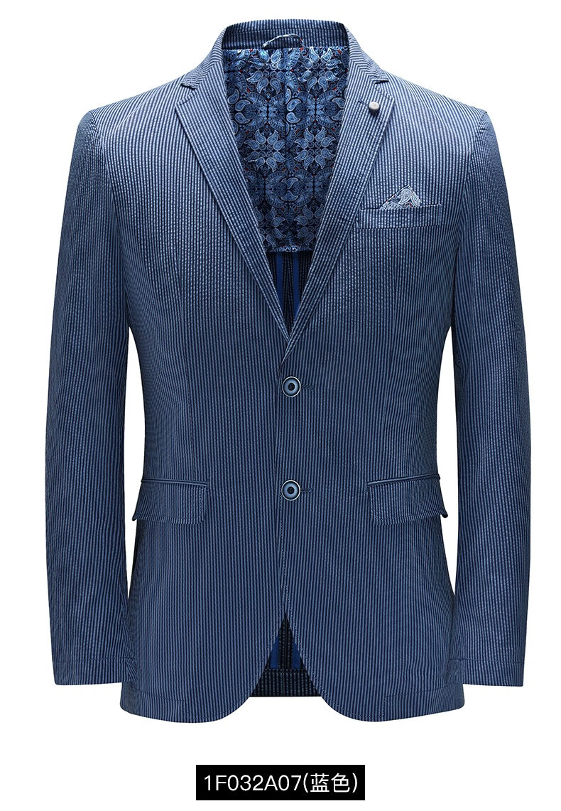 罗蒙romon休闲西服男新款中青年商务简约暗纹西装男士单西外套1f032ac