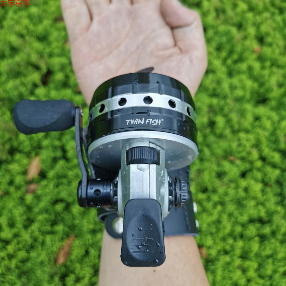 新款bl30渔轮全金属射鱼轮套餐套装大号进口材质渔轮鱼镖黑色堡垒30强