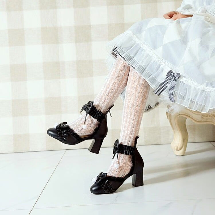 jk鞋子 日系玛丽珍小皮鞋温柔仙女风高跟鞋日系jk软妹学生洛丽塔百搭