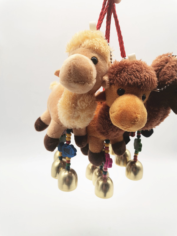 敦煌骆驼公仔 敦煌小骆驼铃铛挂坠包坠玩偶毛玩具公仔甘肃西北特产礼2