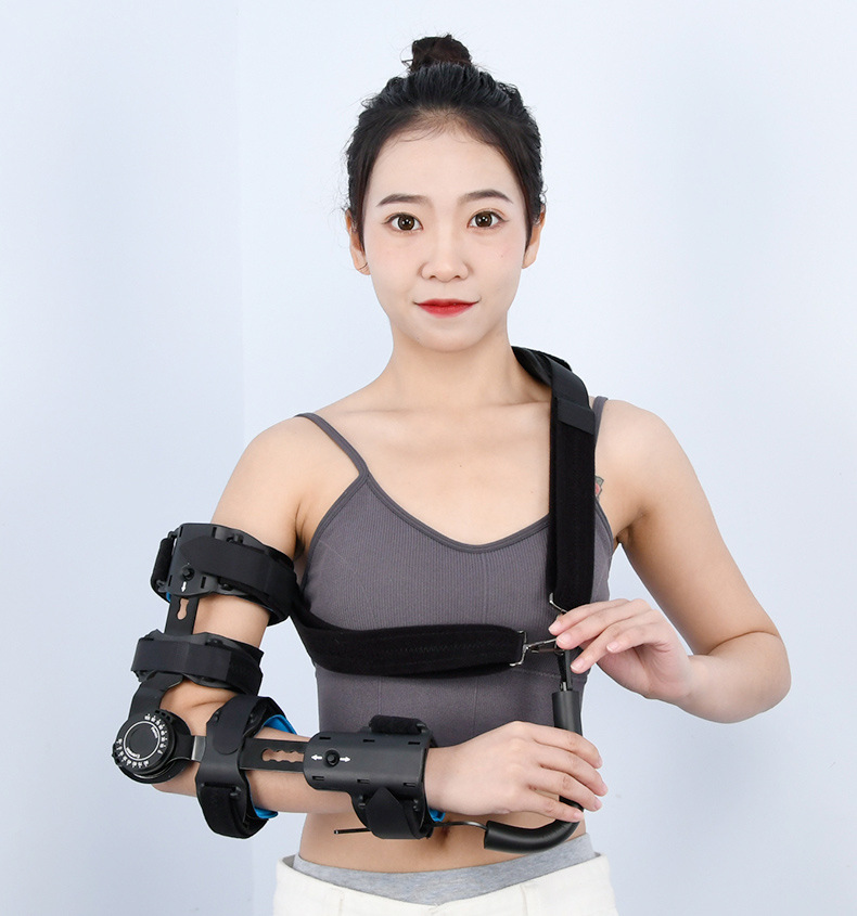 医用可调肘关节固定支具矫形器手臂上肢扭伤固定夹板康复护具护手腕