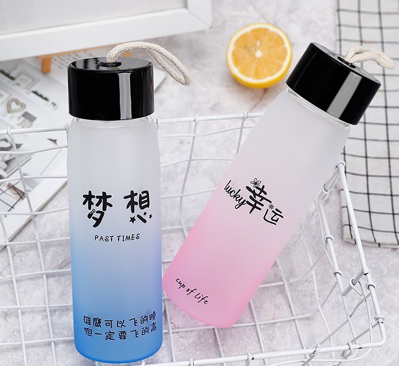 精玻 初中生水杯男款杯子男生夏季学生水杯男高中生教室用青少年初中