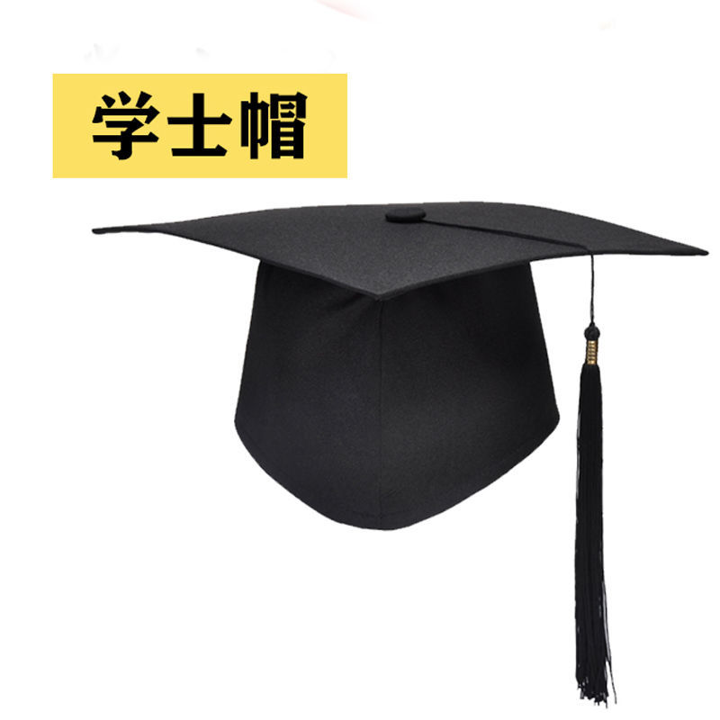 龙赐福儿童博士帽成人礼帽高中18岁典礼学士帽硕士学位帽导师帽博士帽