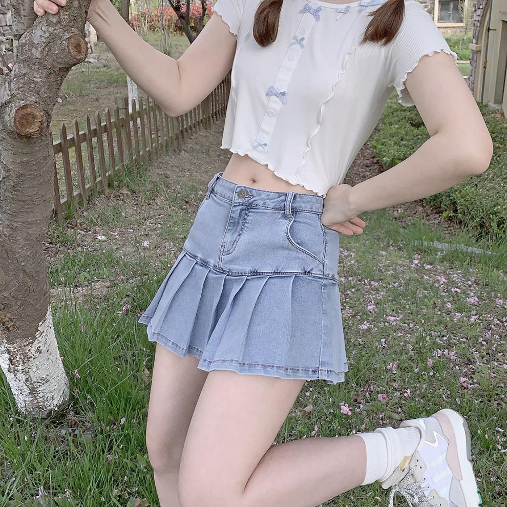 包臂裙半身裙女士夏天性感超短裙子可爱俏皮夏日性感辣妹荷叶边超短