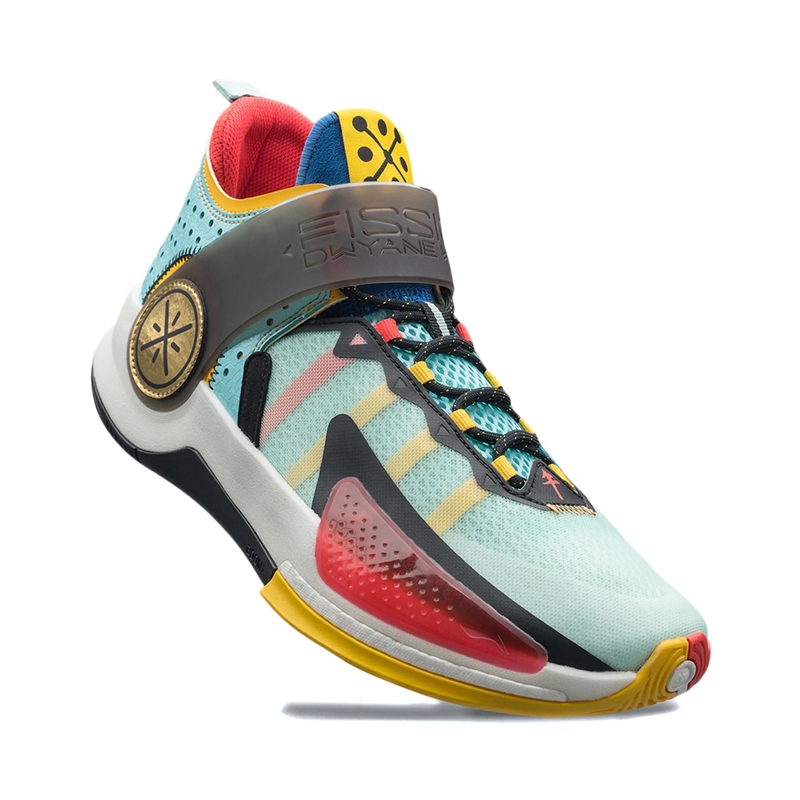 李宁篮球鞋男2021新款韦德系列裂变7代回弹减震耐磨运动鞋灰绿黑abpr