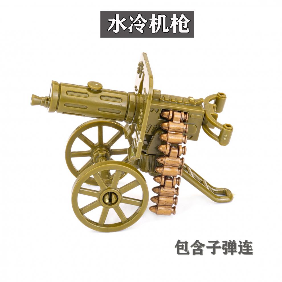 第三方军事积木乐高加特林迫击炮火箭筒重机拼装男孩子玩具 mk火箭筒