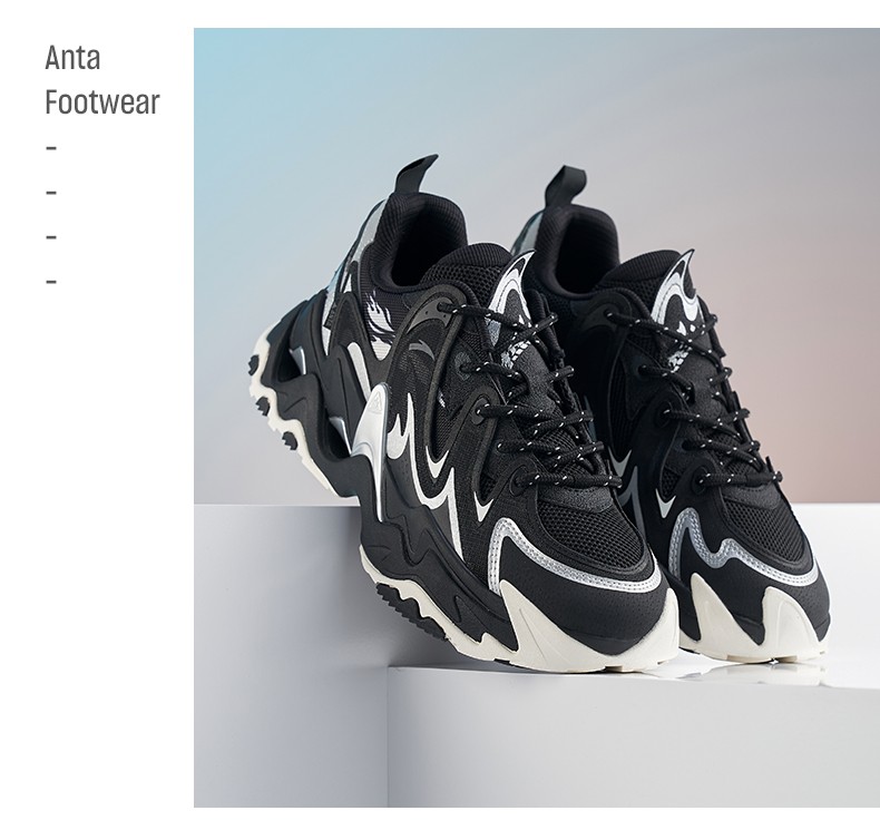 安踏炙热20潮鞋男鞋2021夏季运动休闲鞋男新品防水增高学生跑步鞋子男