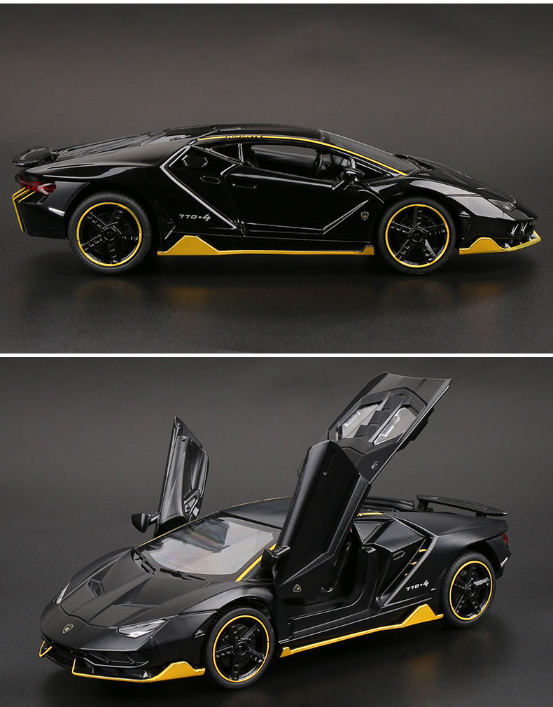 arody兰博基尼lp770汽车模型仿真合金车模跑车模型儿童玩具车男孩赛车