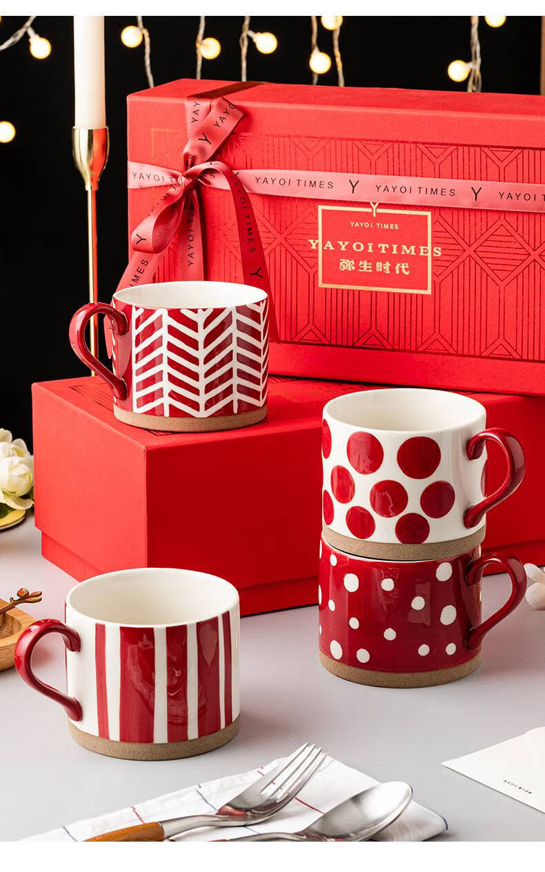 k11artstore 弥生时代日系马克杯礼盒对杯套装情侣款杯子创意礼物