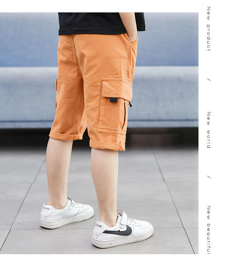 寇翔男童短裤夏季新款儿童工装裤宝宝休闲裤短裤男孩中裤中大童五分裤