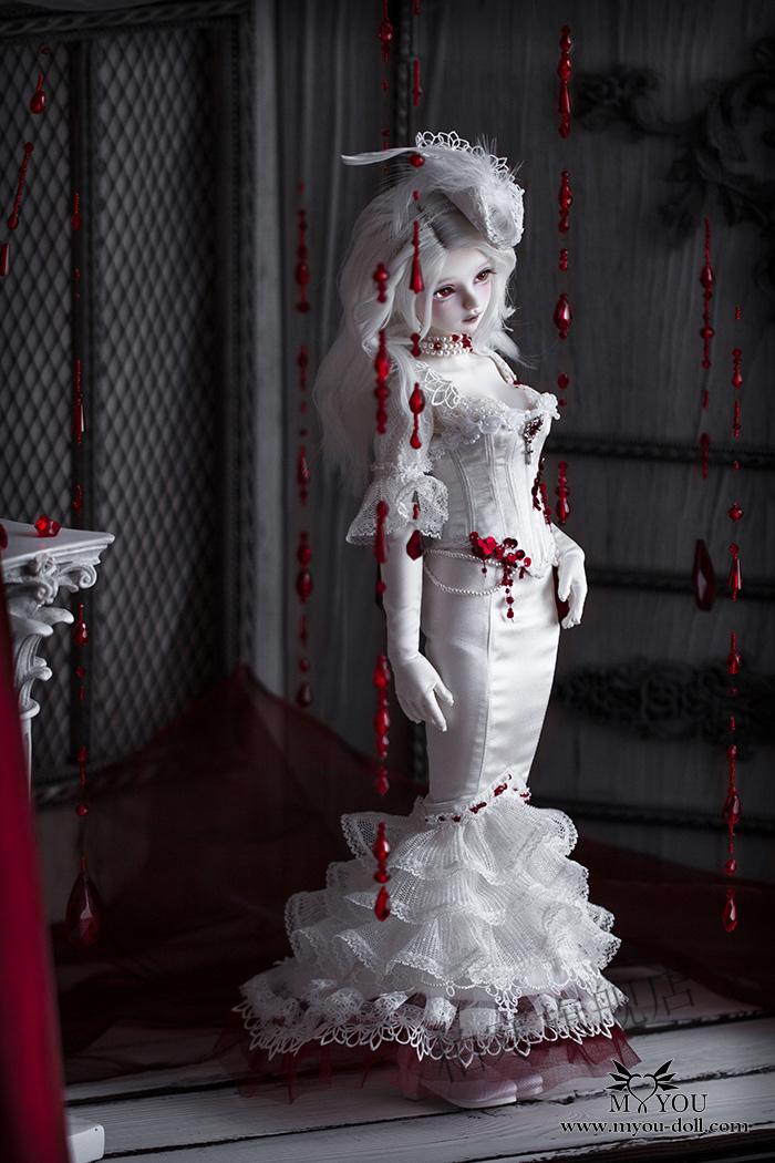 myou 吸血鬼 狄特莉丝 dietrich 1/4 bjd娃娃sd女娃 四分人形玩偶 粉