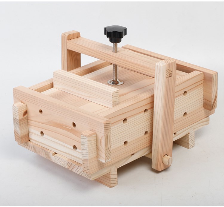 自制豆腐架子豆腐架子木制家用无味自制豆干框豆皮盒豆腐箱压豆腐成型