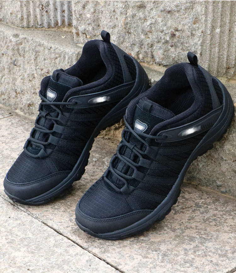 意设际华品质作训鞋男徒步鞋保安鞋警黑色训练鞋作战靴胶鞋户外跑鞋