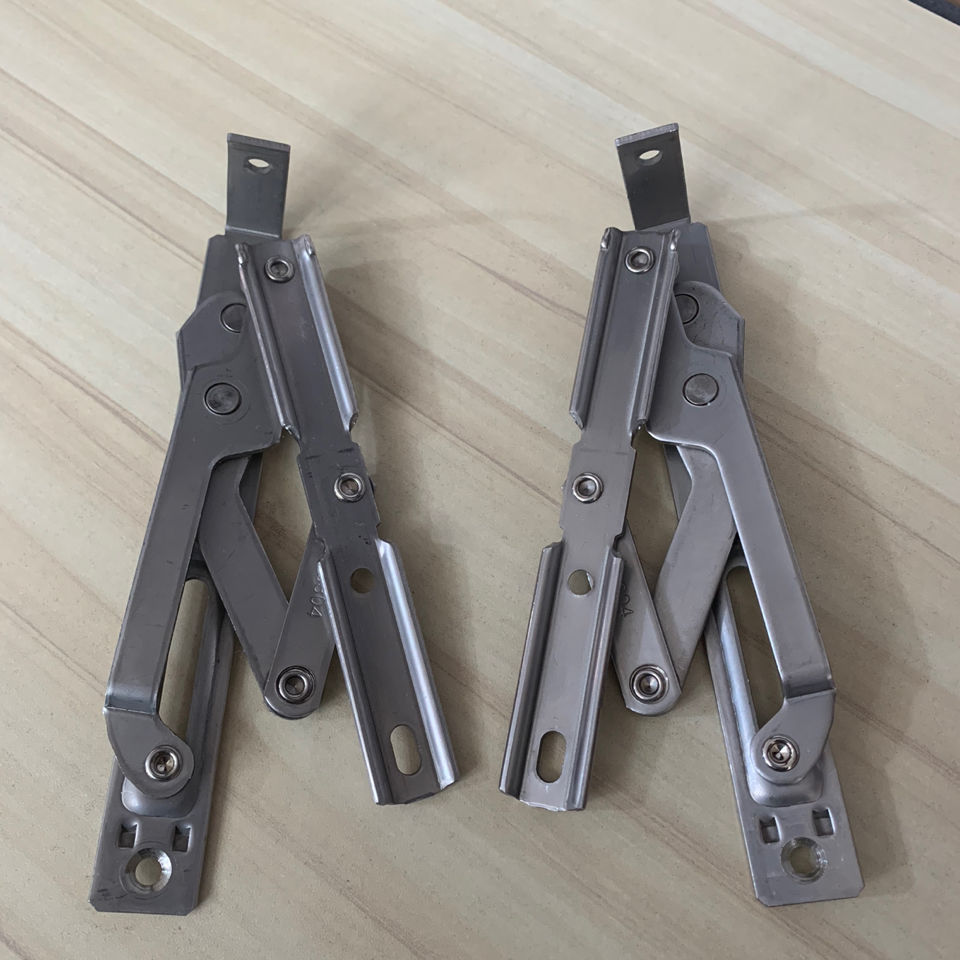 门窗隐藏铰链推拉窗户防风撑杆欧标不锈钢隐形合页 平开180度铰链一套