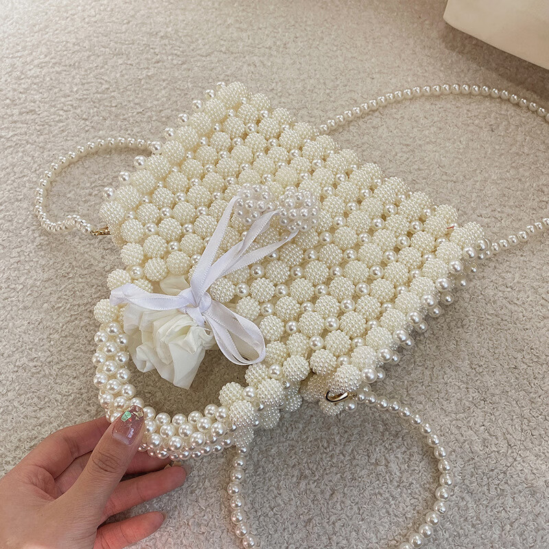 【捡漏】品质手工串珠流苏零钱包单肩斜挎包穿珠编织女ins百搭网红