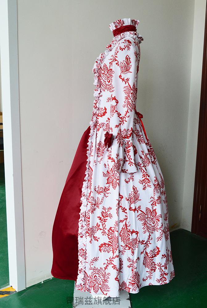 欧洲中世纪服装法式复古纪礼服蓬蓬裙舞台话剧影楼拍照公主演出服