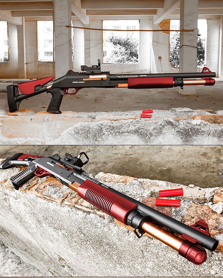 udl 伯奈利黑金xm1014抛壳喷子软弹枪m870散弹模型男孩玩具吃鸡 1014