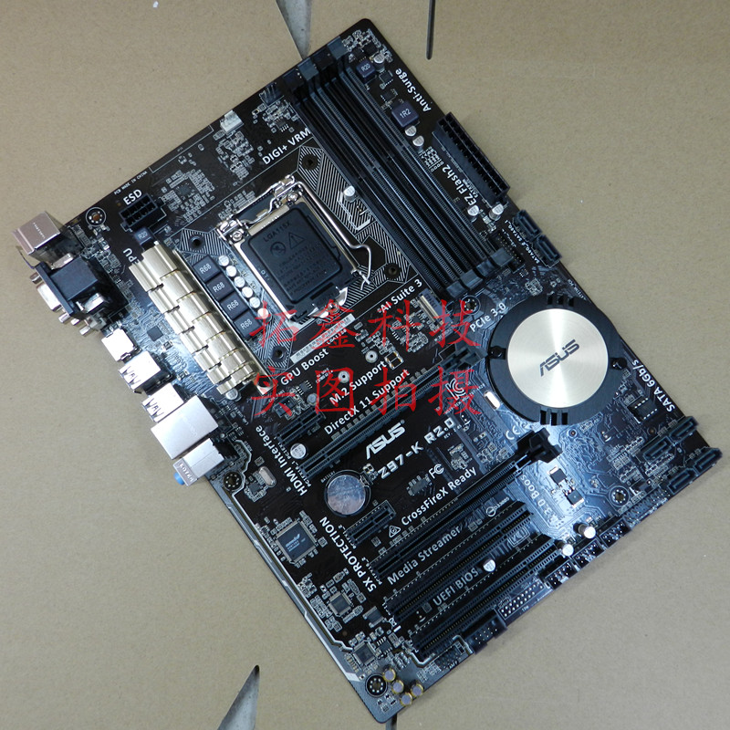 一年包换库存新asus华硕z97kr201150主板支持i75775c红色