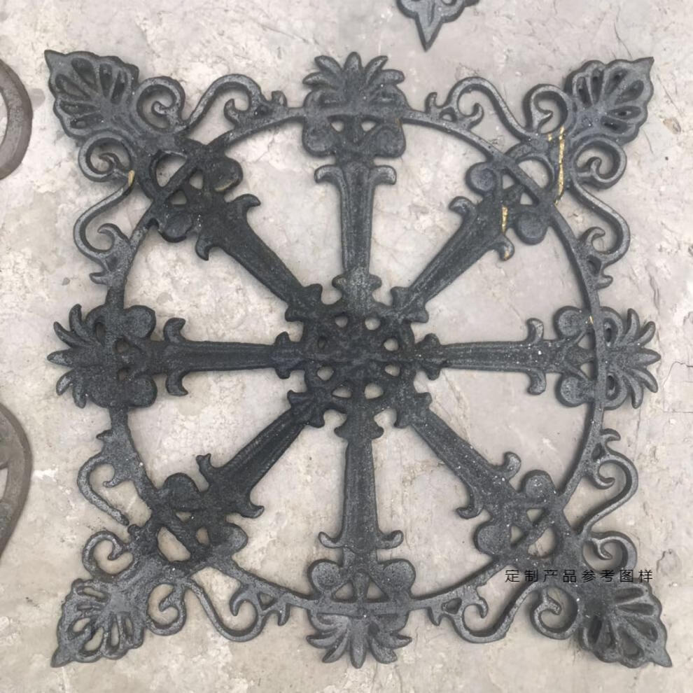 铁艺配件铁艺大门花福字金属铁艺大铁艺大门花样门花装饰配件玛钢恭喜