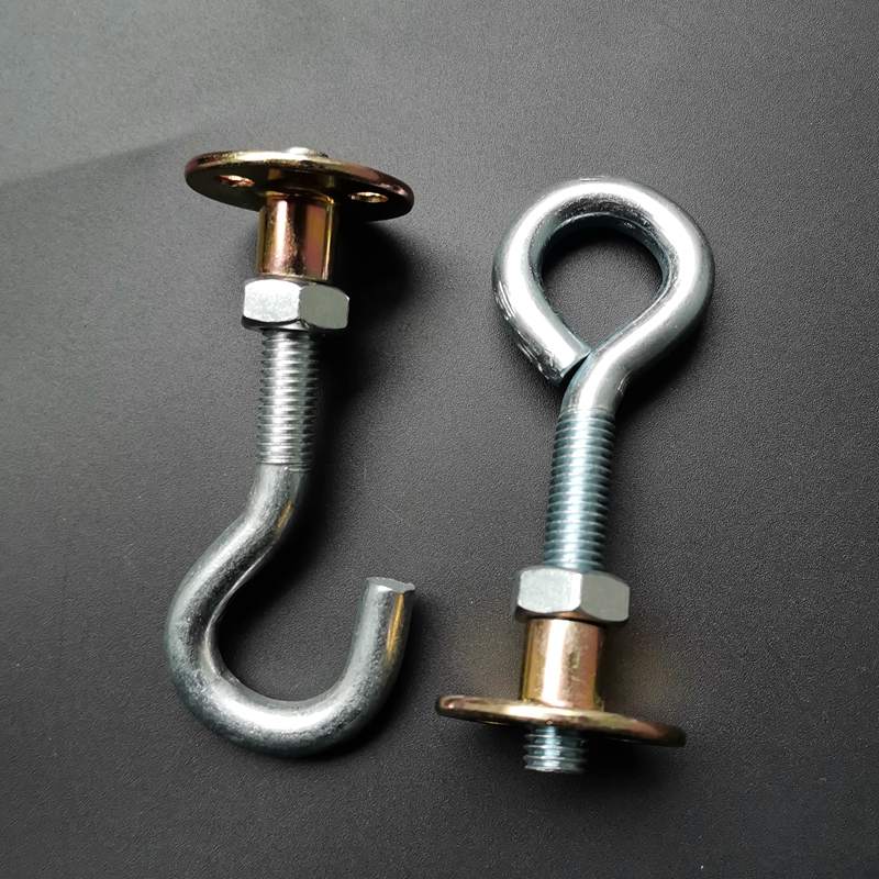 芸婷吊扇挂钩m10顶钩顶板挂钩铁板吊钩圆型固定风扇拉钩吊灯饰安装