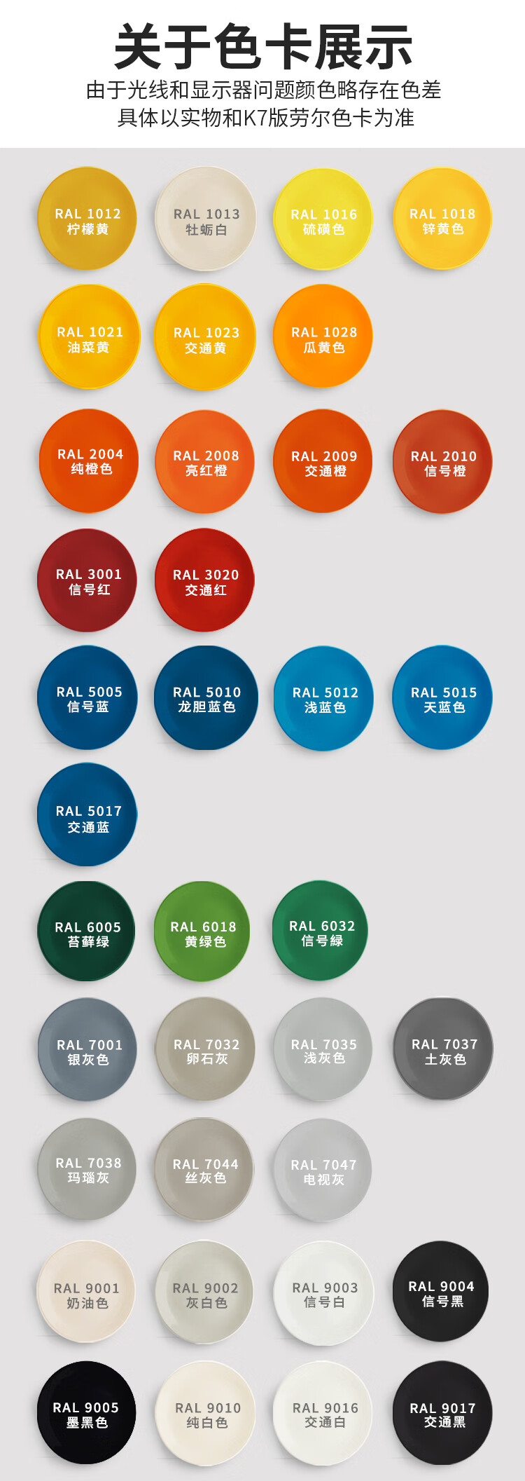 劳尔色ral7035自喷漆机柜自动手摇喷漆罐防锈银灰9003浅灰白7032 下单