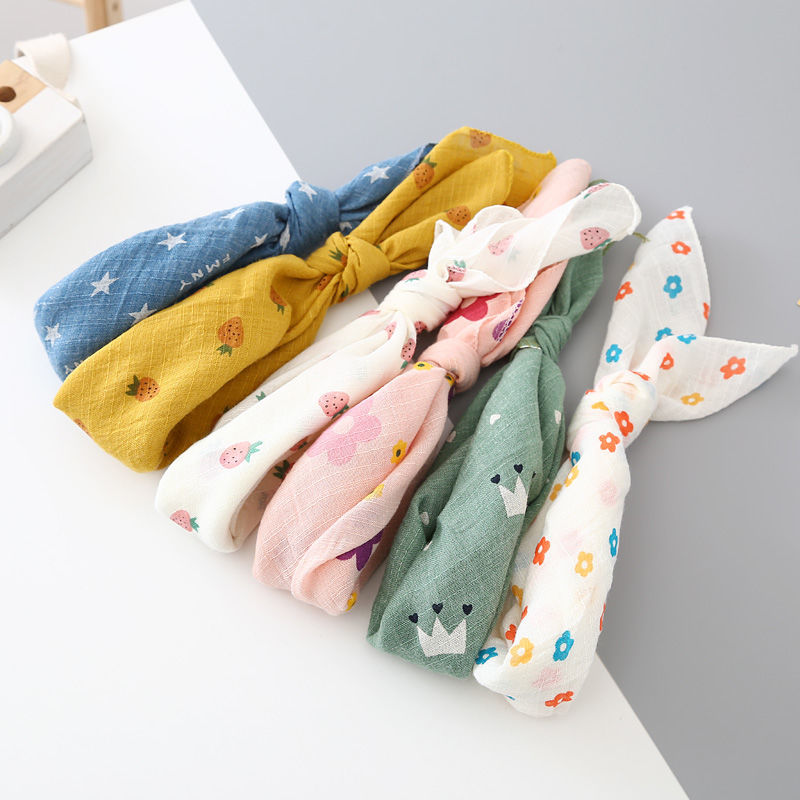 忆柳柔婴儿纱巾宝宝纱巾薄款围巾婴儿口水巾三角巾儿童防风围脖防晒