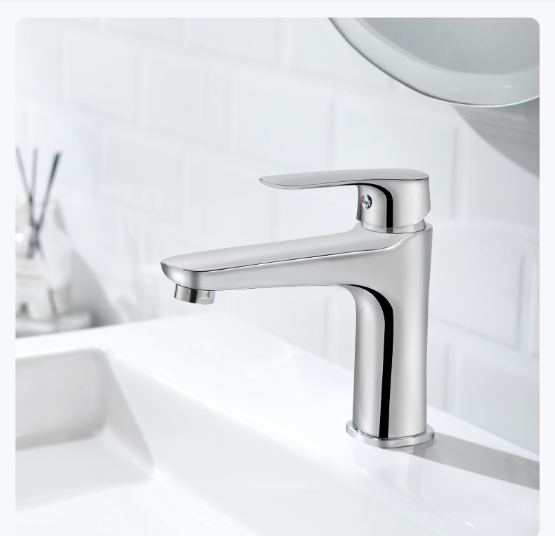 华艺面盆水龙头 华艺卫浴洗手盆水龙头冷热家用面盆铜水龙头卫生间台