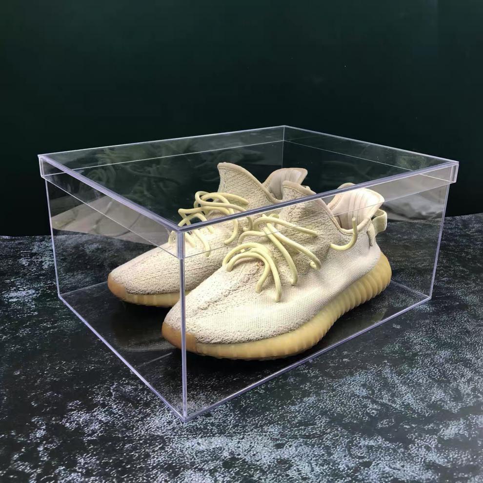 透明鞋盒收纳aj亚克力盒定制篮球鞋收藏盒带盖防氧化防潮运动鞋盒