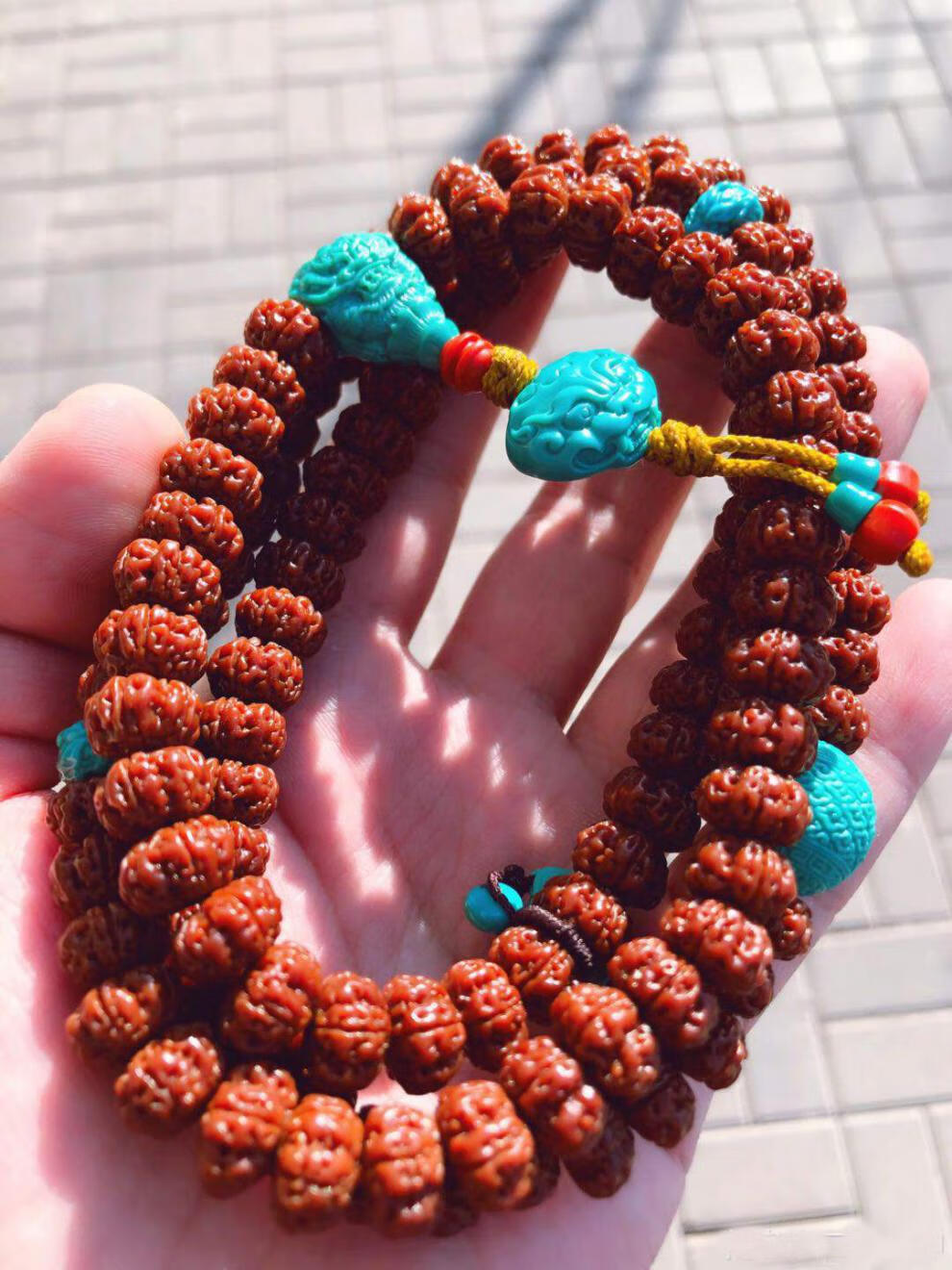 君恩新款梅花双龙小金刚菩提子颗五六瓣飞碟航母树王五瓣飞碟108颗