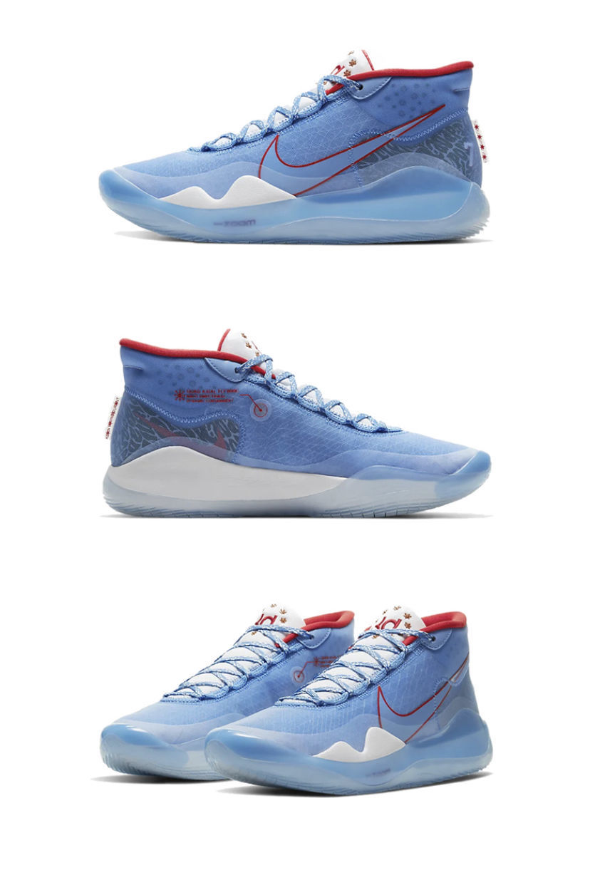 【官方旗舰店】杜兰特12篮球鞋全乳腺癌全掌双气垫实战耐磨防滑实战