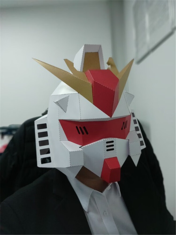 高达面具 创意机器人头套机动战士高达面具gundam头盔可头戴敢达头像