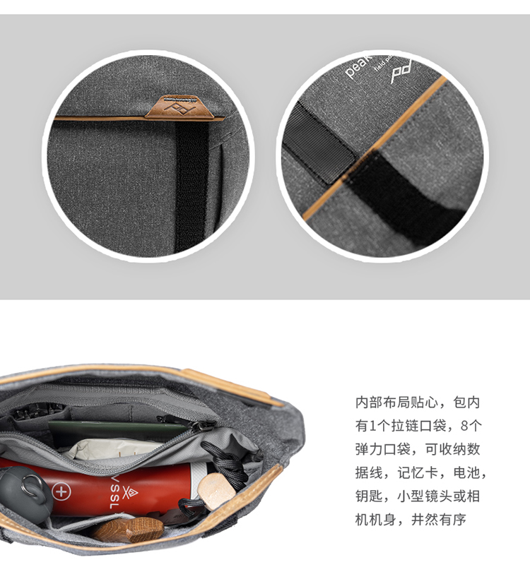 设计peakdesign数码收纳包fieldv2微单便携相机包腰包黑色