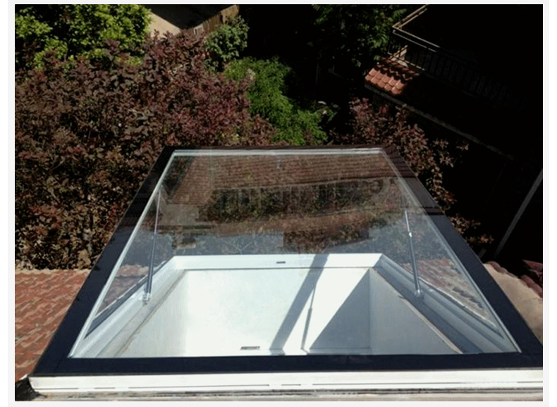 阳光房天窗加厚铝合金斜屋顶窗户阁楼天井斜屋电动手动推拉窗定制国产