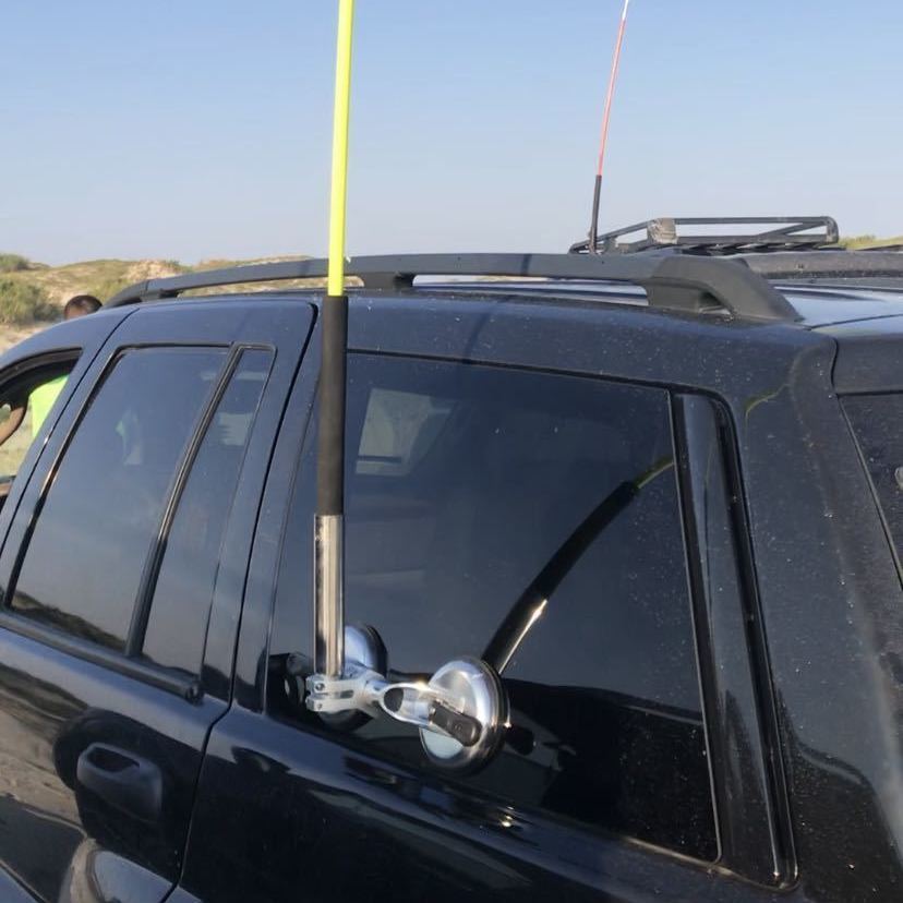 6015适用于吸盘旗杆架沙漠旗杆越野车旗杆架通用吸盘式旗杆架双