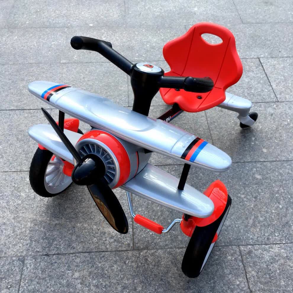 如雷漂移车rollplay如雷儿童漂移飞机车脚踏三轮车小孩自行车卡丁车