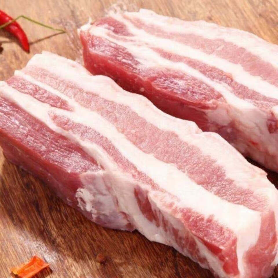 猪肉 生鲜带皮五花肉新鲜农家散养国产猪肉生鲜精品生猪肉 精品五花肉