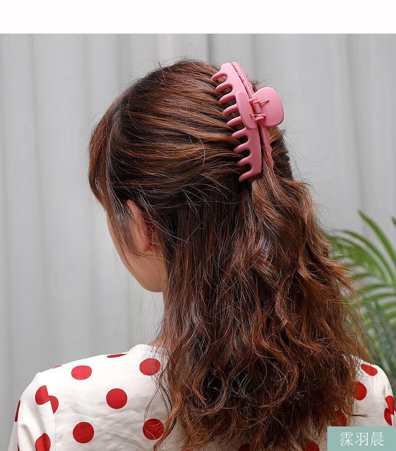 霂羽晨 大号发抓后脑勺大发夹韩国抓夹头夹子盘发洗澡顶夹女中号头饰